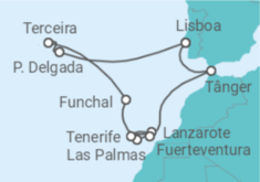 Itinerário do Cruzeiro Ilhas Canárias (Espanha) - Silversea