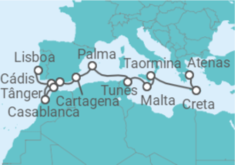 Itinerário do Cruzeiro De Porto (Disembark), Óbidos, Transfer to Lisbon a Atenas - Silversea