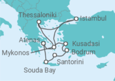 Itinerário do Cruzeiro Turquia - Silversea
