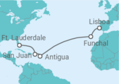 Itinerário do Cruzeiro Portugal, Antígua E Barbuda - Silversea