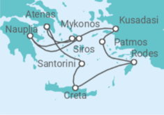 Itinerário do Cruzeiro Grecia y Turquía  - Silversea