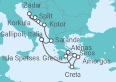 Itinerário do Cruzeiro Grecia, Italia - Silversea