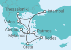 Itinerário do Cruzeiro Turquía y Grecia - Silversea