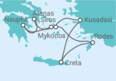 Itinerário do Cruzeiro Grecia, Turquía - Silversea