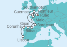 Itinerário do Cruzeiro De Lisboa a Londres - Silversea