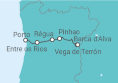 Itinerário do Cruzeiro De Porto a Vega de Terón - AmaWaterways