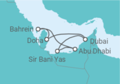 Itinerário do Cruzeiro Emirados Árabes - Celestyal Cruises