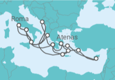 Itinerário do Cruzeiro De Atenas a Civitavecchia (Roma) - Princess Cruises