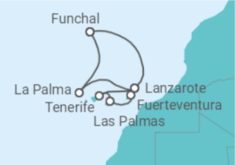 Itinerário do Cruzeiro Ilhas Canárias (Espanha) - MSC Cruzeiros