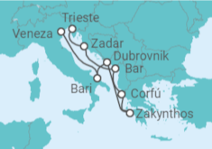 Itinerário do Cruzeiro De Veneza a Trieste (Itália) - Costa Cruzeiros