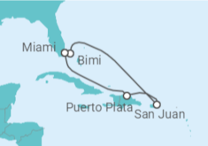 Itinerário do Cruzeiro Porto Rico - Virgin Voyages