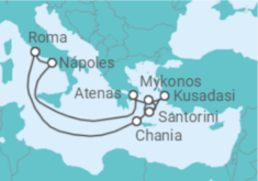 Itinerário do Cruzeiro Itália, Grécia, Turquia - Royal Caribbean