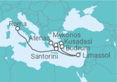 Itinerário do Cruzeiro Grécia, Turquia, Chipre - Royal Caribbean