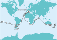 Itinerário do Cruzeiro Volta ao mundo - MSC Cruzeiros