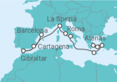 Itinerário do Cruzeiro De Barcelona a Atenas - Princess Cruises