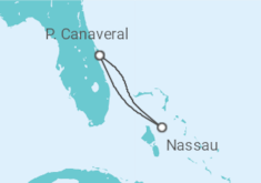 Itinerário do Cruzeiro Bahamas - Disney Cruise Line