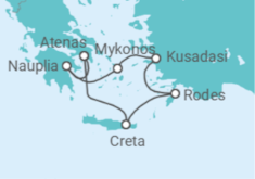 Itinerário do Cruzeiro Grécia, Turquia - Silversea