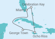 Itinerário do Cruzeiro Ilhas Caimão, Jamaica - Carnival Cruise Line