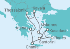 Itinerário do Cruzeiro Grécia, Turquia - Celebrity Cruises
