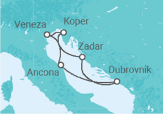 Itinerário do Cruzeiro Eslovénia, Croácia, Itália - MSC Cruzeiros