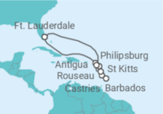 Itinerário do Cruzeiro Sint Maarten, Antígua E Barbuda, Santa Lúcia, Barbados - Celebrity Cruises