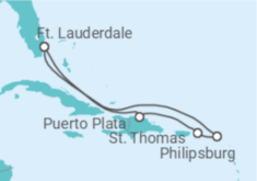 Itinerário do Cruzeiro Ilhas Virgens Americanas, Sint Maarten - Celebrity Cruises