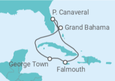 Itinerário do Cruzeiro Jamaica, Ilhas Caimão - Royal Caribbean