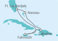 Itinerário do Cruzeiro Jamaica, Bahamas - Royal Caribbean