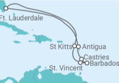 Itinerário do Cruzeiro Antígua E Barbuda, Santa Lúcia, Barbados - Celebrity Cruises
