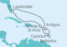 Itinerário do Cruzeiro Ilhas Virgens Britânicas, Antígua E Barbuda, Barbados, Santa Lúcia - Celebrity Cruises