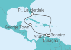 Itinerário do Cruzeiro Ilhas Caimão, Aruba, Curaçao, Bonaire, Santo Eustáquio e Saba - Celebrity Cruises