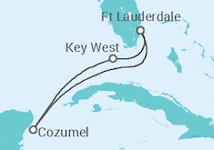 Itinerário do Cruzeiro EUA, México - Celebrity Cruises