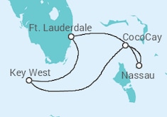 Itinerário do Cruzeiro EUA, Bahamas - Celebrity Cruises