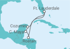 Itinerário do Cruzeiro México, Honduras - Princess Cruises