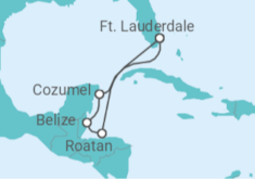 Itinerário do Cruzeiro Honduras, Belize, México - Princess Cruises