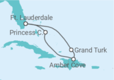 Itinerário do Cruzeiro Bahamas - Princess Cruises