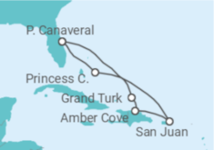 Itinerário do Cruzeiro Porto Rico, Bahamas - Princess Cruises