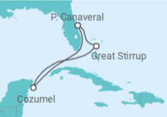 Itinerário do Cruzeiro México - NCL Norwegian Cruise Line