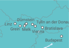 Itinerário do Cruzeiro De Budapeste (Hungria) a Viena (Áustria) - Riverside