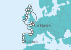 Itinerário do Cruzeiro De Lisboa a Le Havre (Paris) - Oceania Cruises