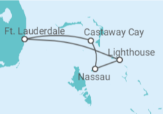 Itinerário do Cruzeiro Bahamas - Disney Cruise Line