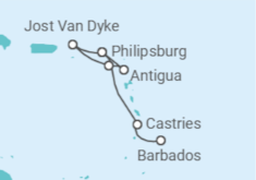 Itinerário do Cruzeiro Santa Lúcia, Antígua E Barbuda - Seabourn