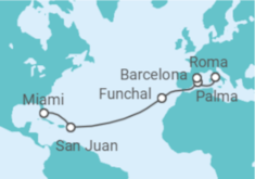 Itinerário do Cruzeiro Espanha, Portugal, Porto Rico - MSC Cruzeiros