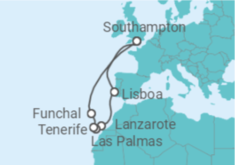 Itinerário do Cruzeiro Ilhas Canárias (Espanha) - Cunard