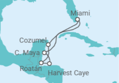 Itinerário do Cruzeiro México, Honduras - Oceania Cruises