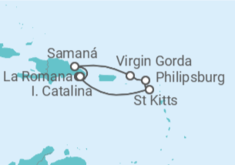 Itinerário do Cruzeiro República Dominicana, Sint Maarten TI - MSC Cruzeiros