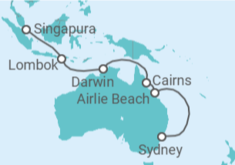 Itinerário do Cruzeiro Austrália - Celebrity Cruises