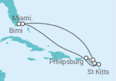 Itinerário do Cruzeiro Sint Maarten, Ilhas Virgens Britânicas, Antígua E Barbuda - Virgin Voyages