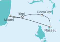 Itinerário do Cruzeiro Bahamas - Royal Caribbean