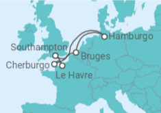 Itinerário do Cruzeiro Bélgica, França, Reino Unido TI - MSC Cruzeiros